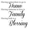 Home, Family, Blessing Embossing 12 x 12 Stencil | FS089 by Designer Stencils | Word & Phrase Stencils | Reusable Stencils for Painting on Wood, Wall, Tile, Canvas, Paper, Fabric, Furniture, Floor | Reusable Stencil for Home Makeover